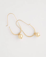 Chico's Jewelry Gold Bead Threader Earrings