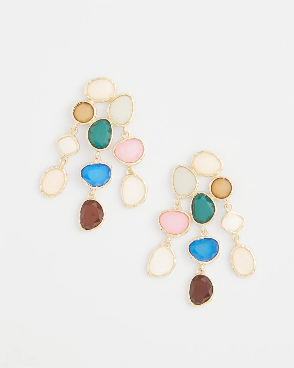 Chico's Jewelry No Droop® Rainbow Resin Drop Earrings