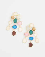 Chico's Jewelry No Droop® Rainbow Resin Drop Earrings