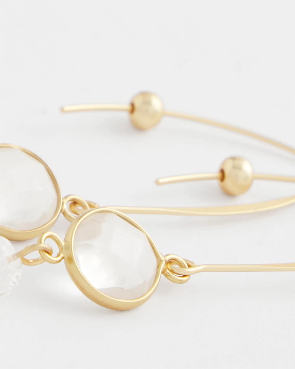 Chico's Jewelry No Droop® Quartz Crystal Threader Earrings