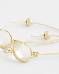 Chico's Jewelry No Droop® Quartz Crystal Threader Earrings