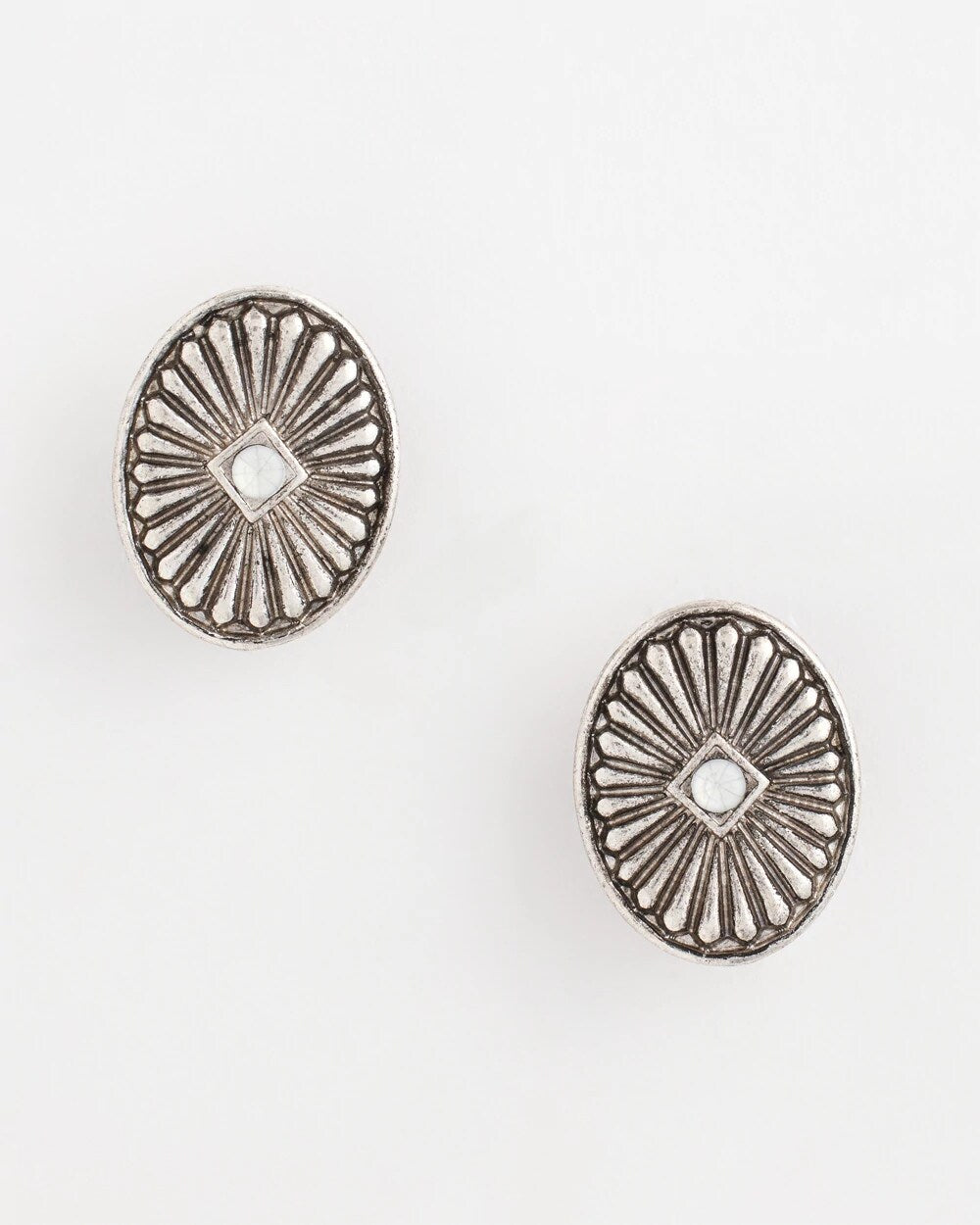 Chico's Jewelry Medallion Clip-On Earrings