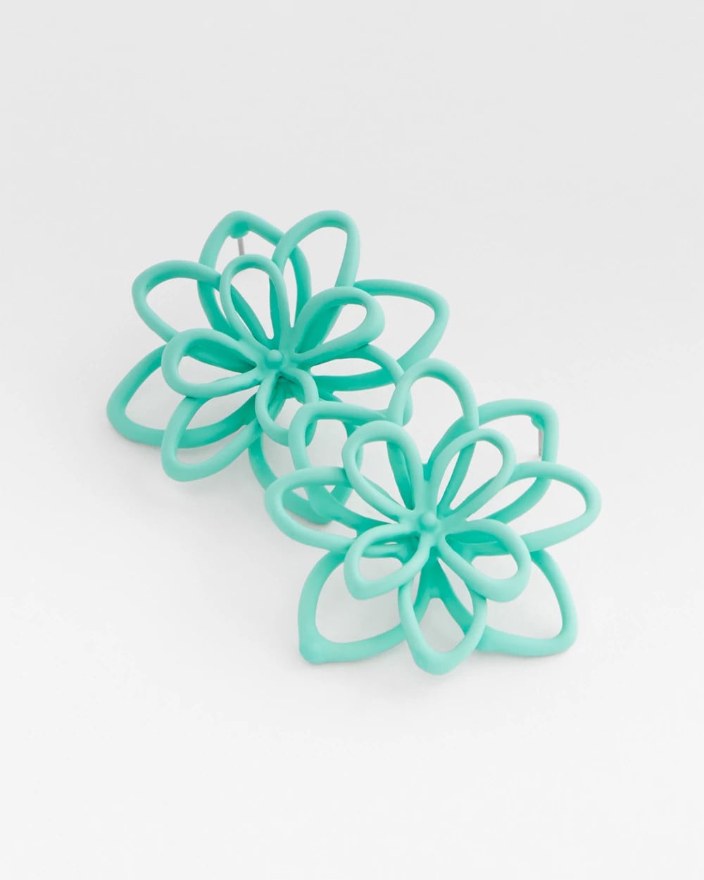 Chico's Jewelry No Droop™ Teal  Flower Stud Earrings