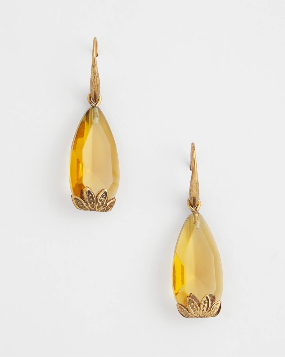 Chico's Jewelry Neutral Stone Drop Earrings