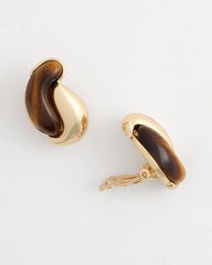 Chico's Jewelry Tortoise Marble Clip-On Earrings