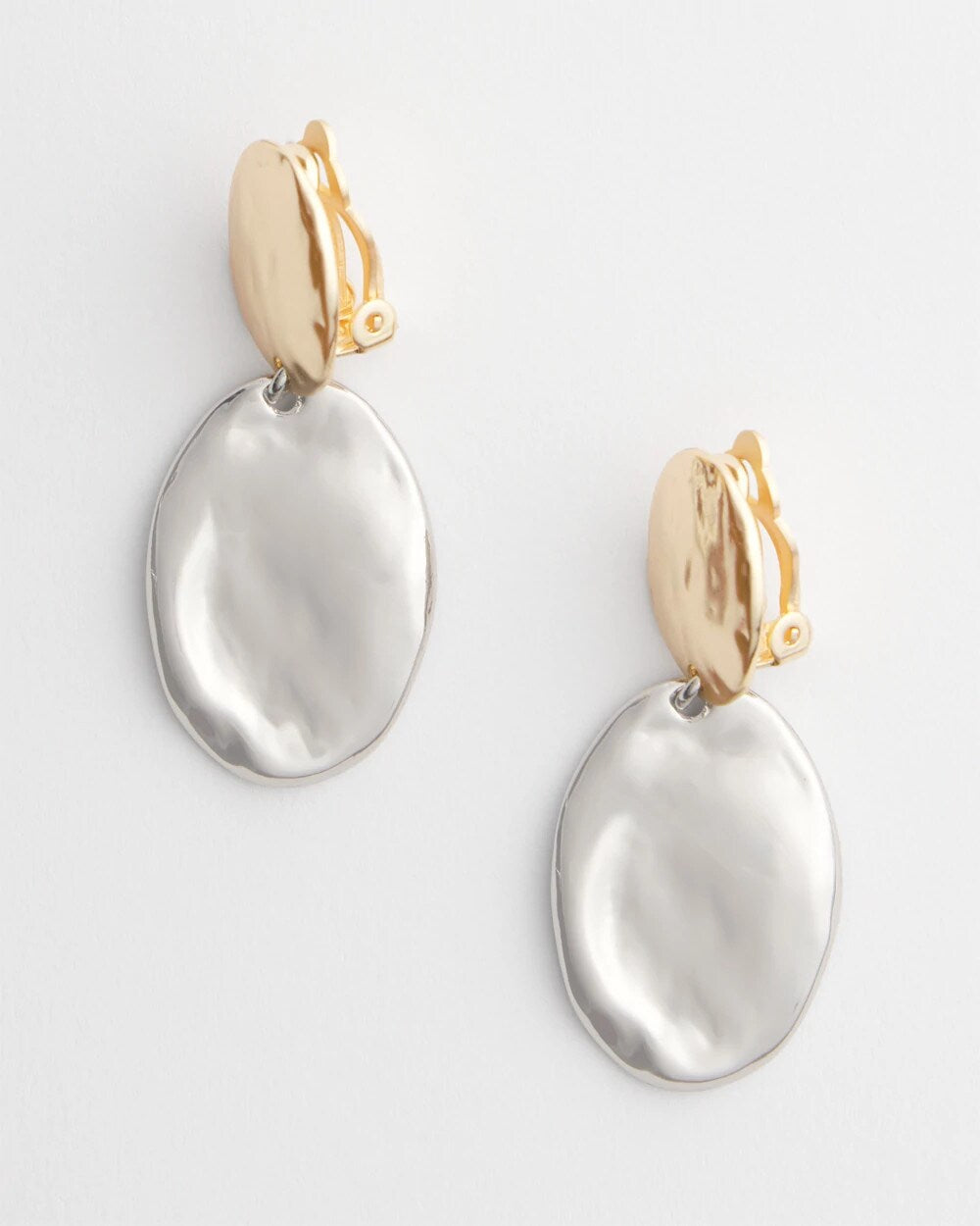 Chico's Jewelry No Droop™ Mixed-Metal Clip-On Earrings