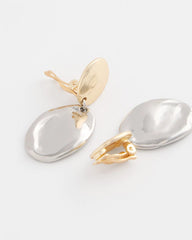 Chico's Jewelry No Droop™ Mixed-Metal Clip-On Earrings