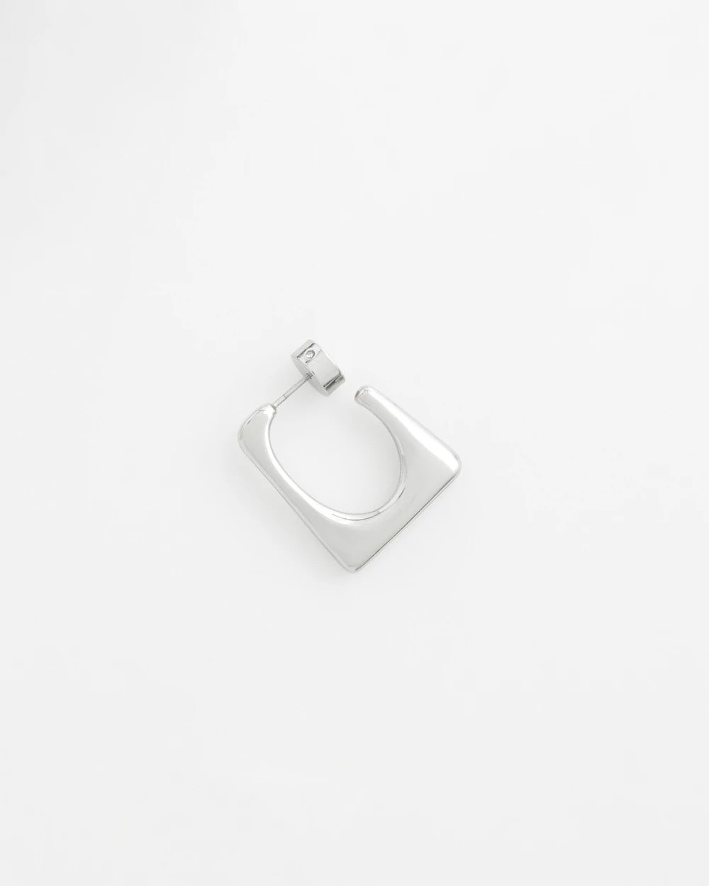 Chico's Jewelry No Droop® Silver Tone Square Hoops