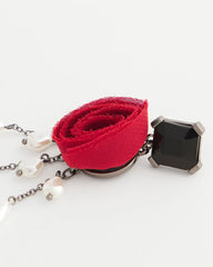 Chico's Jewelry Red Rose Drop Earrings