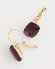 Chico's Jewelry Purple Gem Drop Earrings
