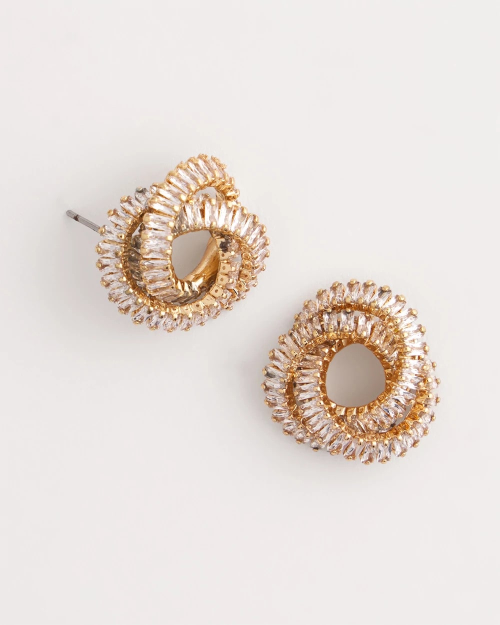 Chico's Jewelry Goldtone Twisted Stud Earrings