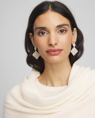 Chico's Jewelry Curved Crystal Earrings
