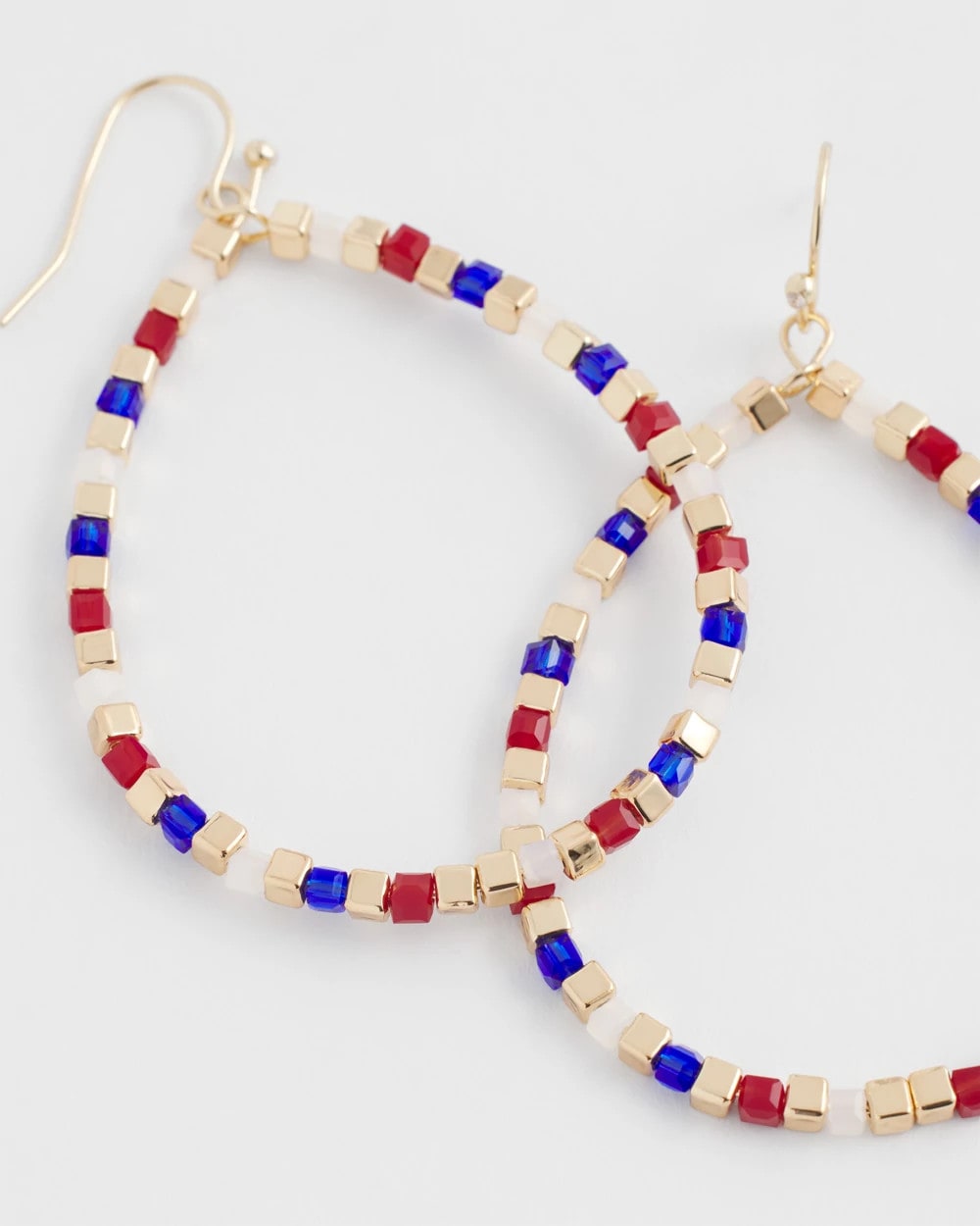 Chico's Jewelry No Droop® Red White & Blue Earrings