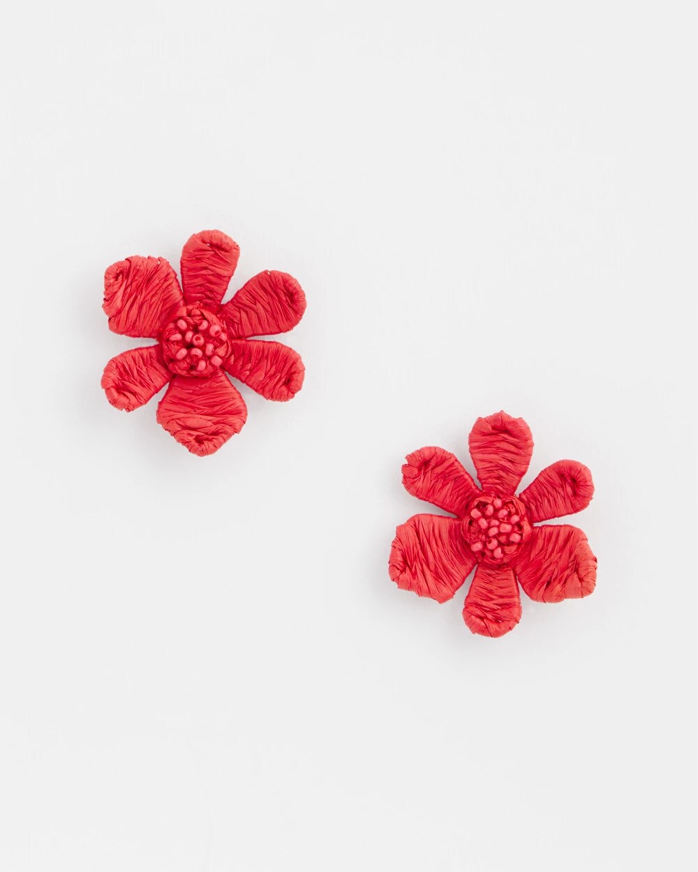 Chico's Jewelry No Droop™ Coral Floral Stud Earrings