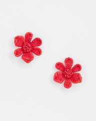 Chico's Jewelry No Droop™ Coral Floral Stud Earrings