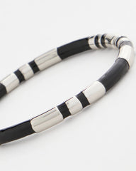 Chico's Jewelry Black Enamel Hinge Bangle