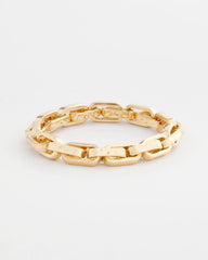 Chico's Jewelry Gold Link Stretch Bracelet