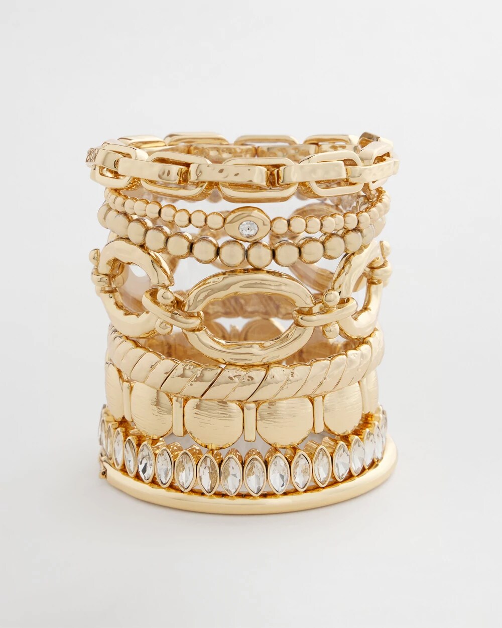 Chico's Jewelry Gold Link Stretch Bracelet