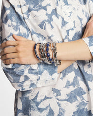Chico's Jewelry Silver Link Stretch Bracelet