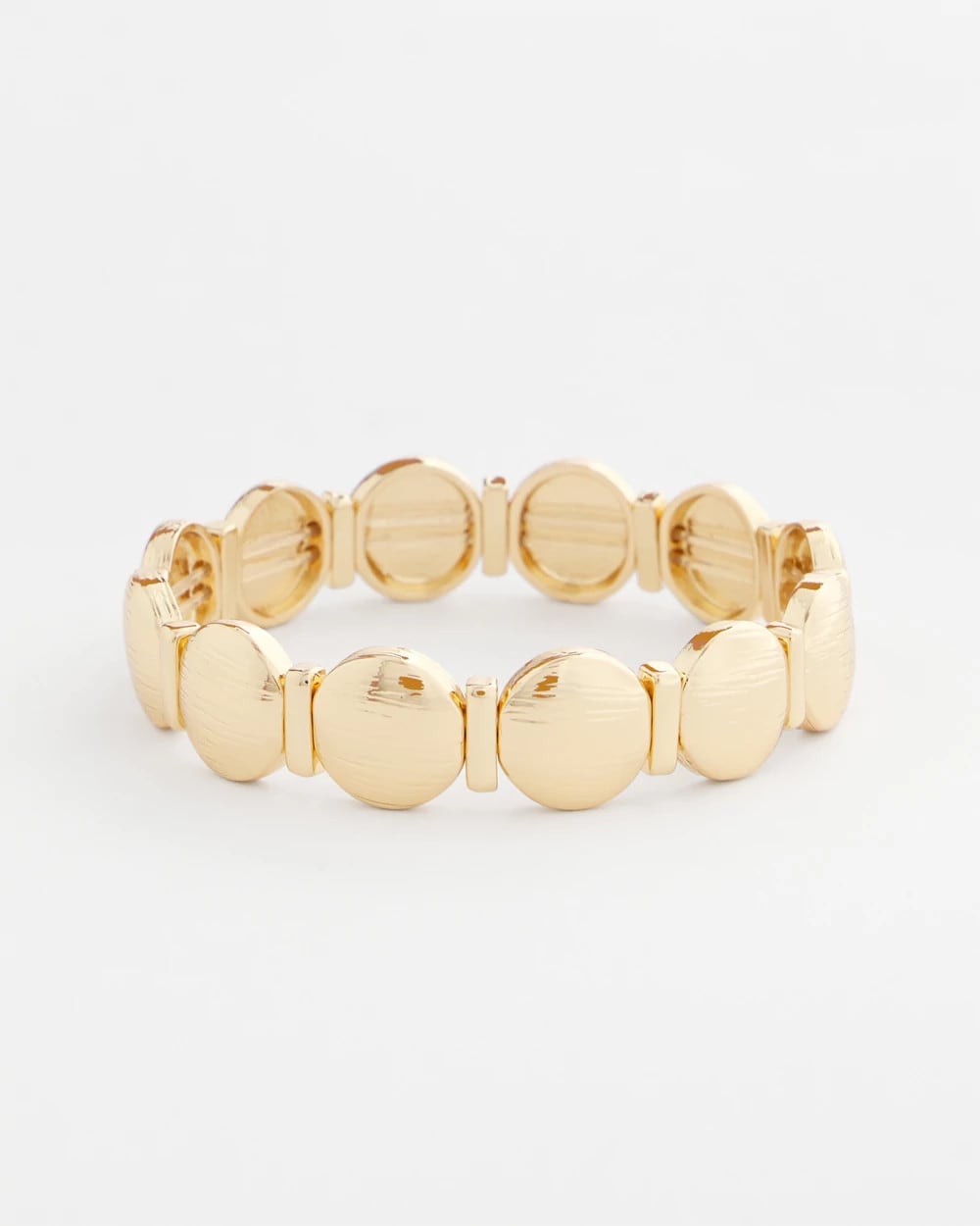 Chico's Jewelry Textured Circle Stretch Bracelet