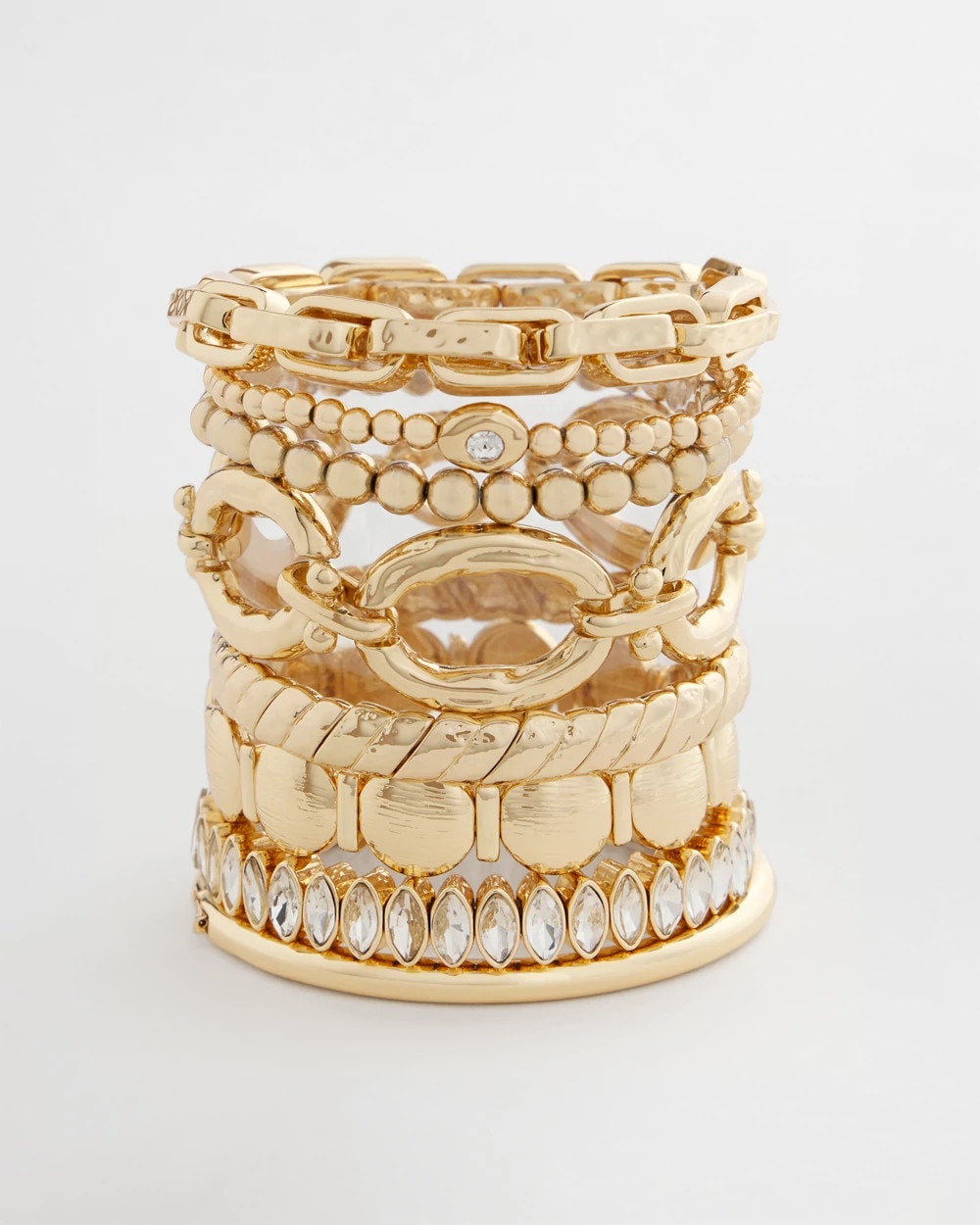Chico's Jewelry Textured Circle Stretch Bracelet