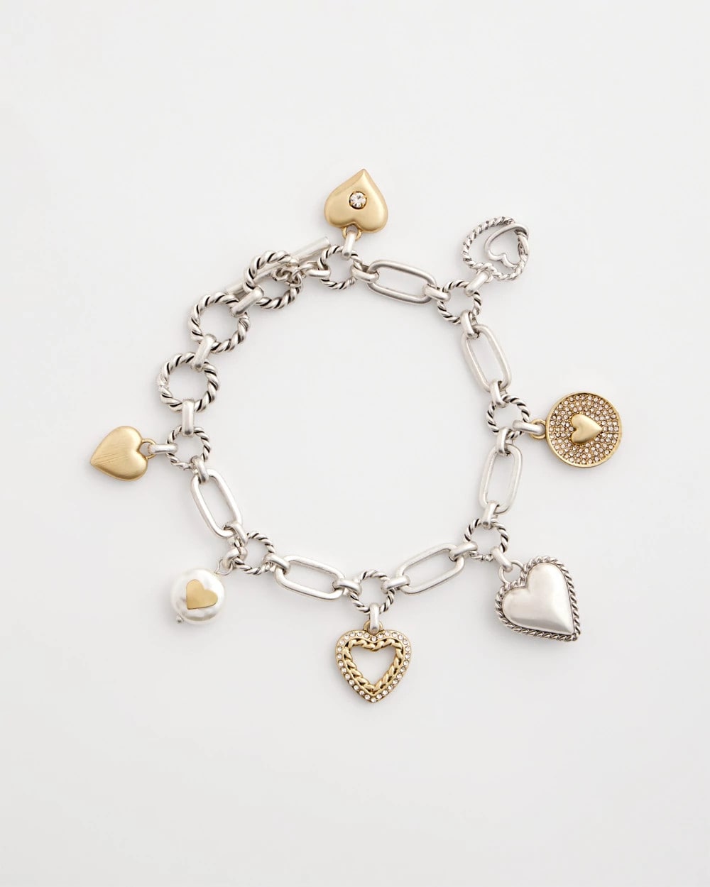 Chico's Jewelry Heart Charm Bracelet