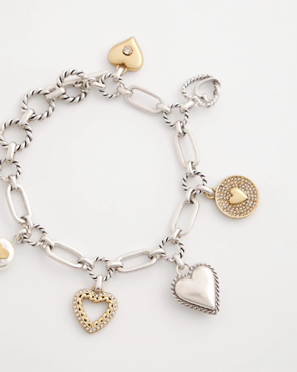 Chico's Jewelry Heart Charm Bracelet