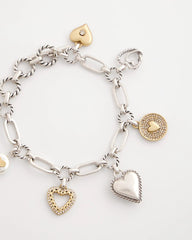 Chico's Jewelry Heart Charm Bracelet