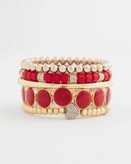 Chico's Jewelry Gold Heart Stretch Bracelet