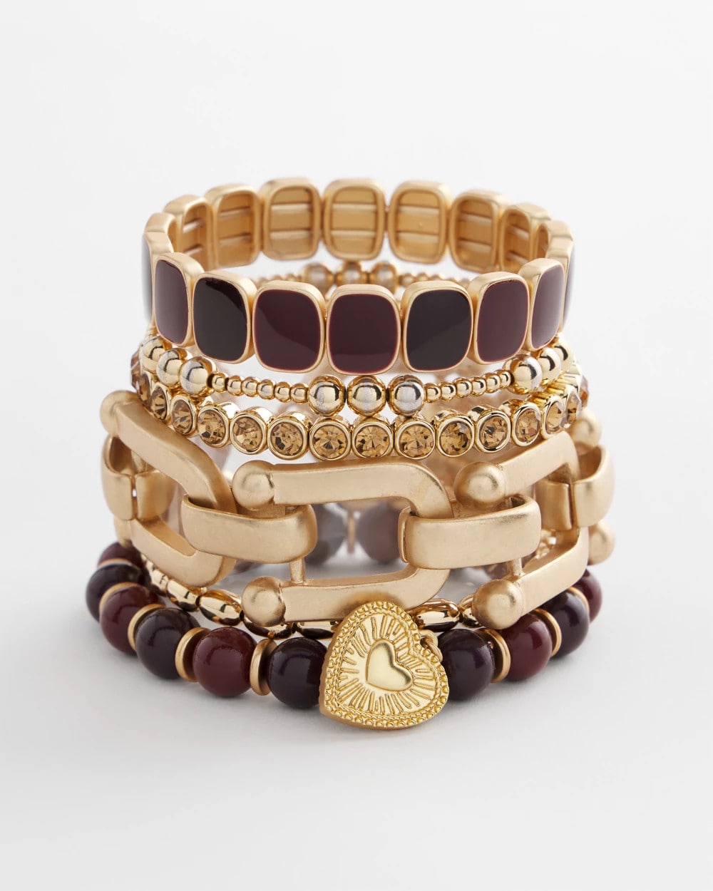 Chico's Jewelry Amber Hues Shiny Stretch Bracelet
