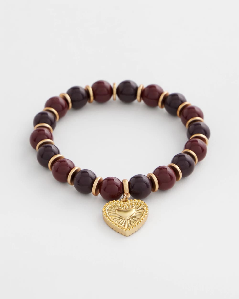Chico's Jewelry Chianti Stretch Beaded Charm Bracelet