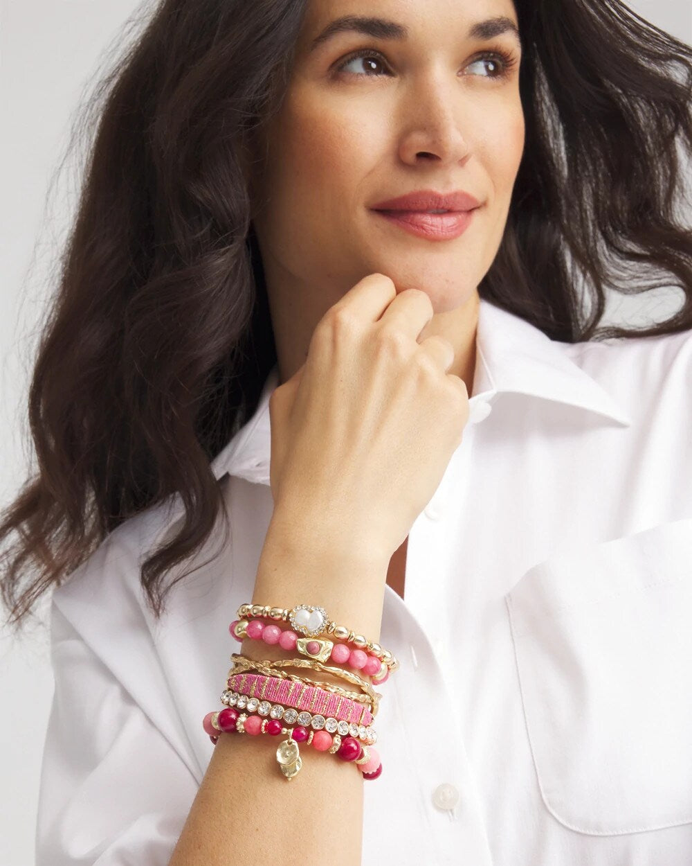 Chico's Jewelry Thread Wrapped Cuff Bracelet