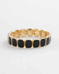 Chico's Jewelry Chico's Originals Black Square Stretch Bracelet