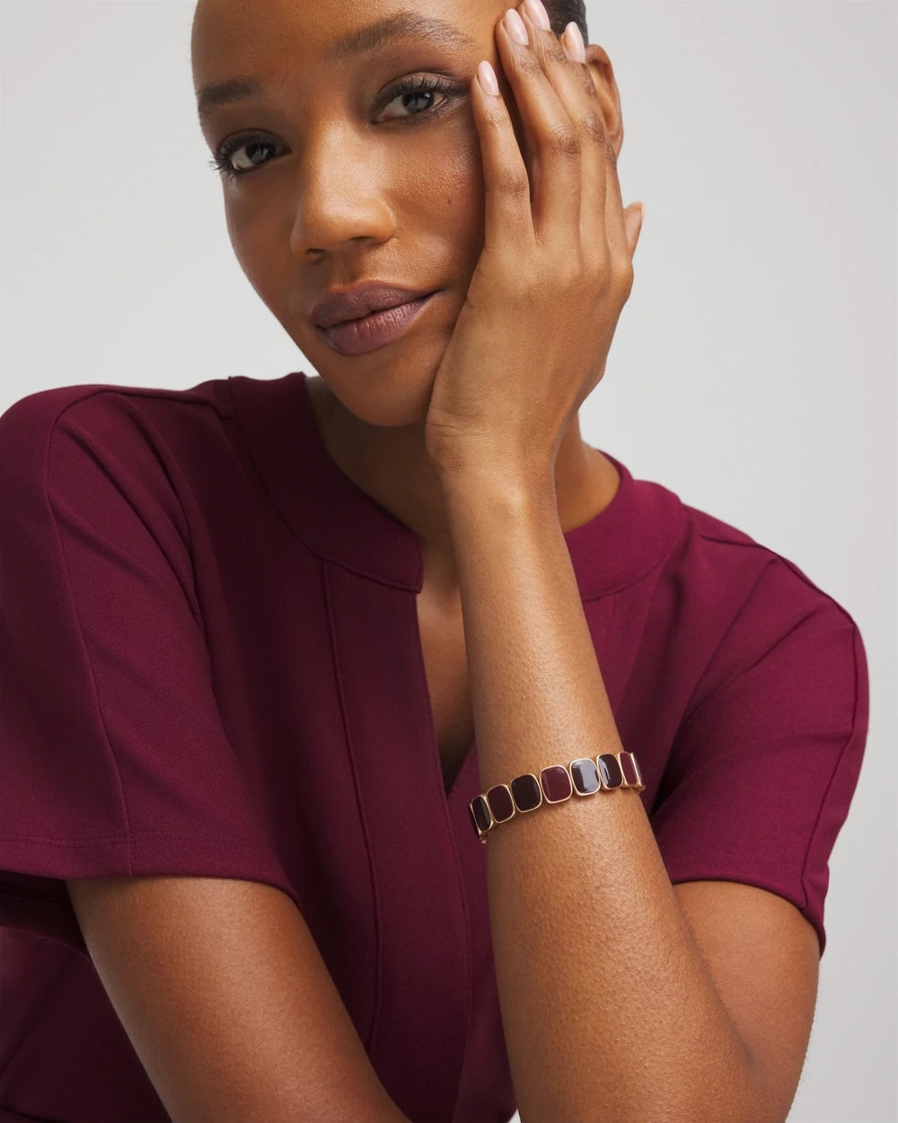 Chico's Jewelry Chianti Square Stretch Bracelet