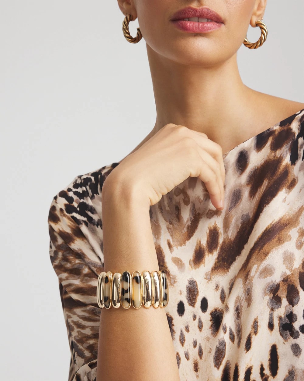 Chico's Jewelry Tortoise Stretch Bracelet