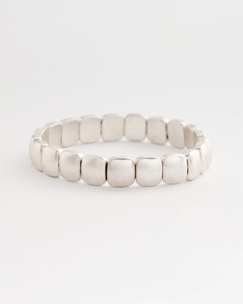 Chico's Jewelry Silvertone Stretch Bracelet