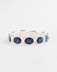Chico's Jewelry Large Faceted Gem Stretch Bracelet