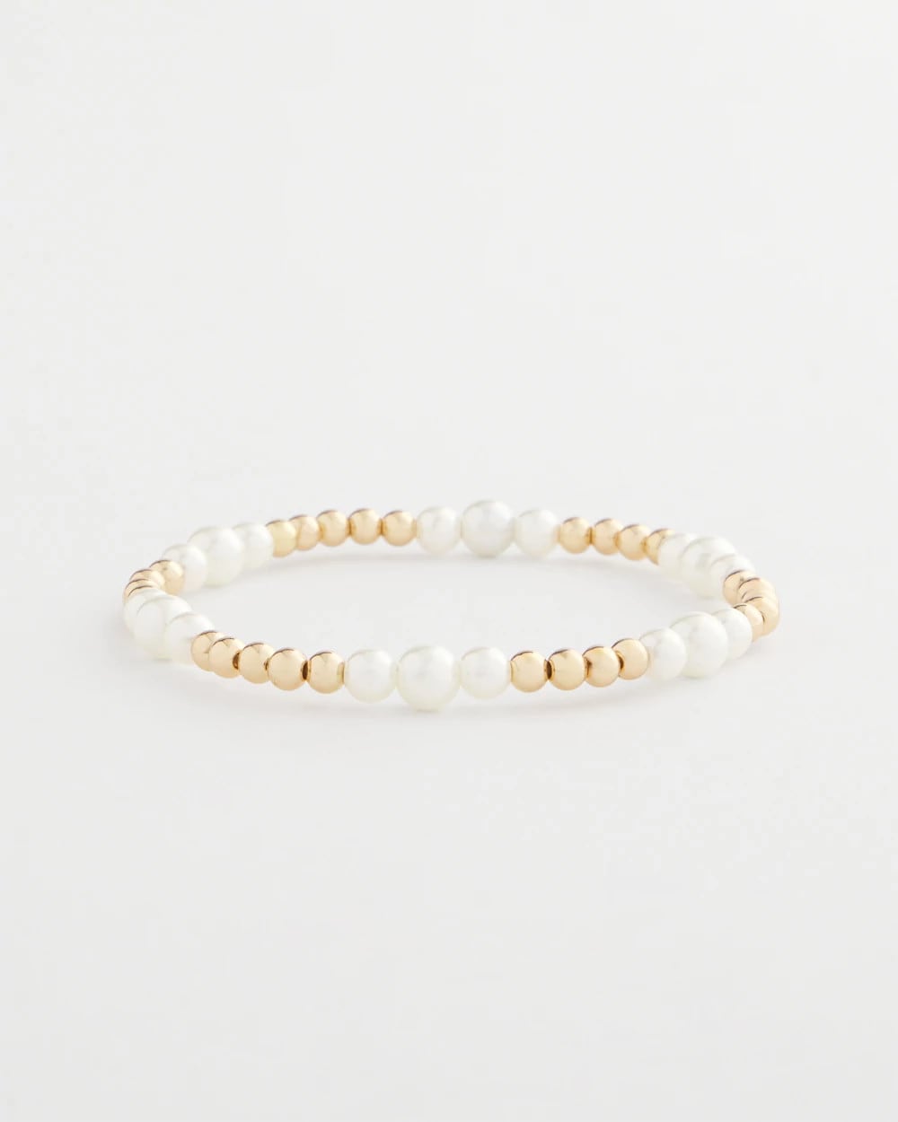 Chico's Jewelry Goldtone Bead Stretch Bracelet