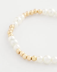 Chico's Jewelry Goldtone Bead Stretch Bracelet