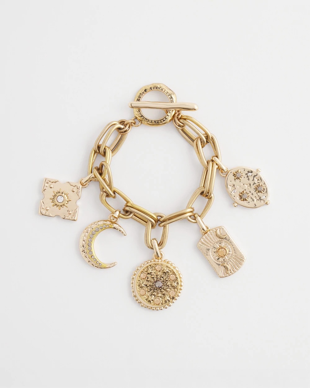 Chico's Jewelry Gold Celestial Charm Bracelet
