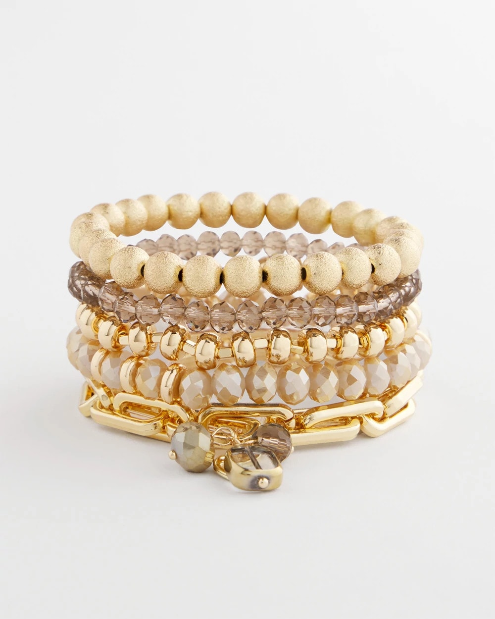 Chico's Jewelry Neutral Stretch Set of Five