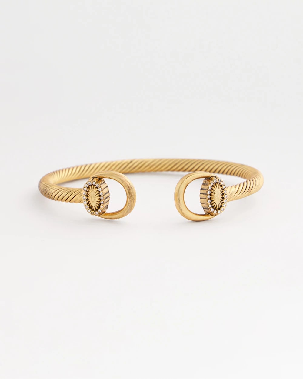 Chico's Jewelry Equestrian Horsebit Goldtone Cuff Bracelet