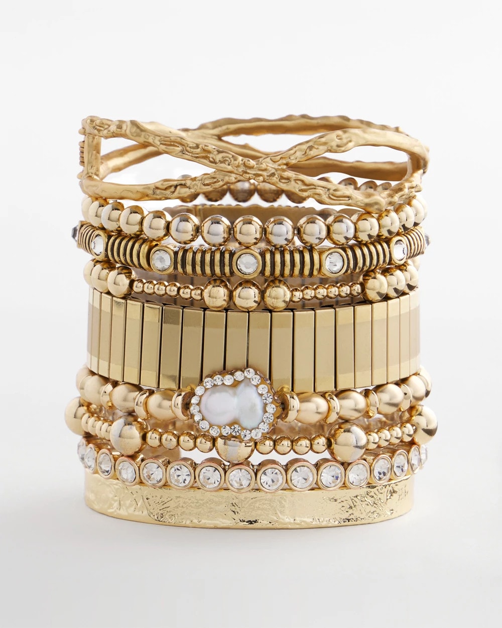 Chico's Jewelry Goldtone Stretch Bracelet