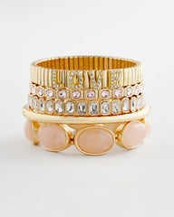 Chico's Jewelry Quartz Stone Stretch Bracelet