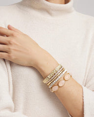 Chico's Jewelry Quartz Stone Stretch Bracelet