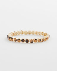 Chico's Jewelry Tortoise Goldtone Round Stretch Bracelet