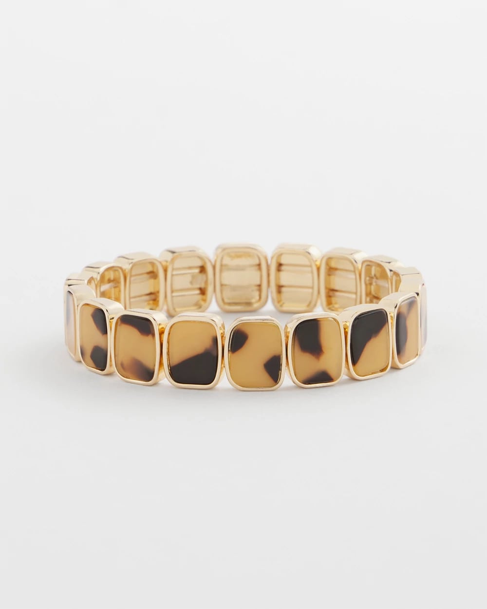 Chico's Jewelry Tortoise Square Stretch Bracelet