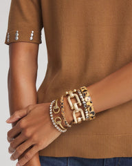 Chico's Jewelry Tortoise Square Stretch Bracelet