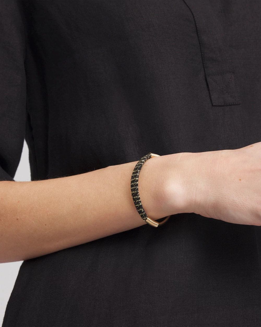 Chico's Jewelry Thread Wrapped Cuff Bracelet
