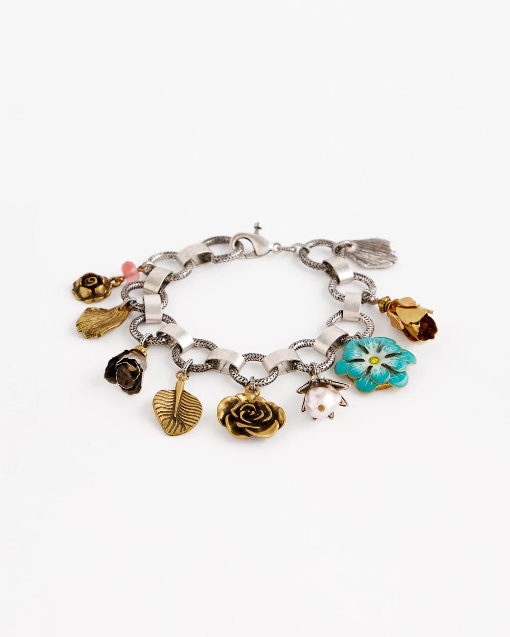 Chico's Jewelry Spring Flower Charm Bracelet